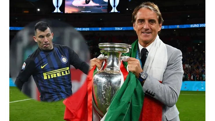 Mancini y su amor por Gary Medel: el Pitbull era regalón del DT campeón de la Euro 2020 con Italia.