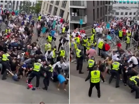 Ingleses golpean italianos y generan violentos disturbios