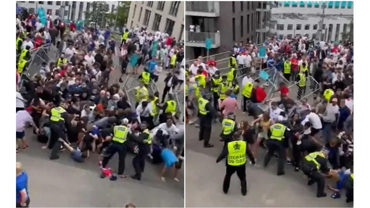 La fanaticada inglesa provocó disturbios antes y después de la final perdida ante Italia.
