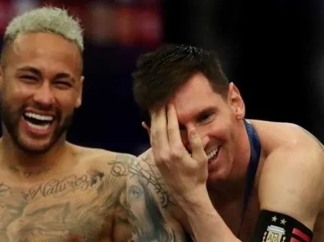 Neymar pasa del llanto a la alegría gracias a Messi