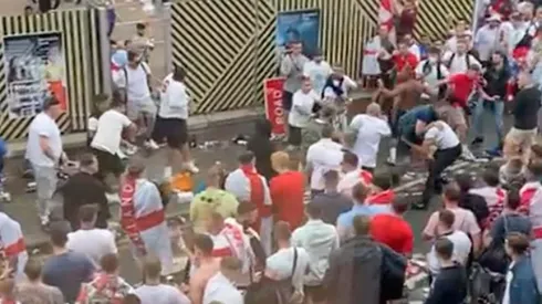 Caos en la entrada de Wembley en la final de la Eurocopa