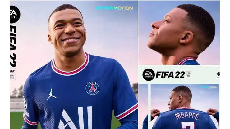 Kylian Mbappé, figura del Paris Saint-Germain, repite como la portada del FIFA 22.