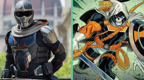 Taskmaster en sus versiones de Black Widow y en los cómics de Marvel.