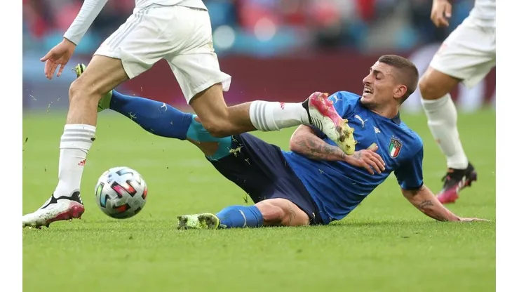 Marco Verratti e Italia palpitan la final de la Eurocopa: le toca la oreja a Inglaterra.
