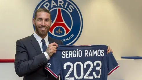 Sergio Ramos en su presentación