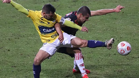 Everton en su partido ante Ñublense por la ida de los cuartos de final de la Copa Chile.