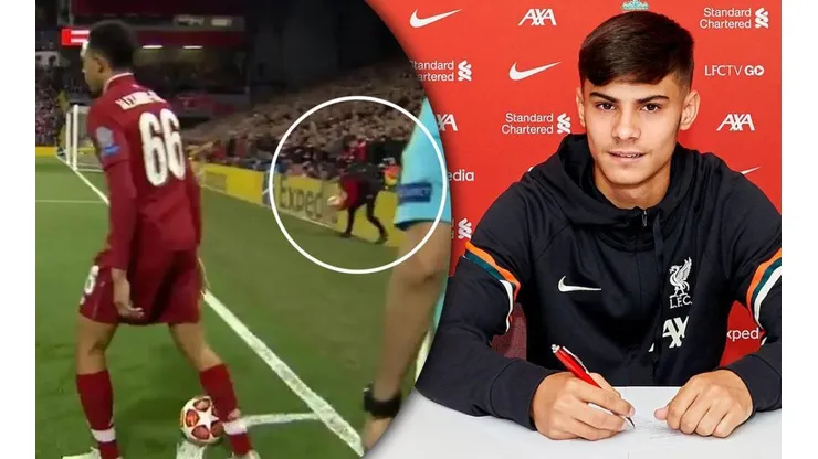 Oakley Cannonier ya es profesional tras ayudar al Liverpool a ser campeón de Champions League como pasapelotas.