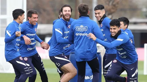 Brereton en el entrenamiento de la selección chilena