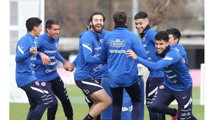 Brereton en el entrenamiento de la selección chilena
