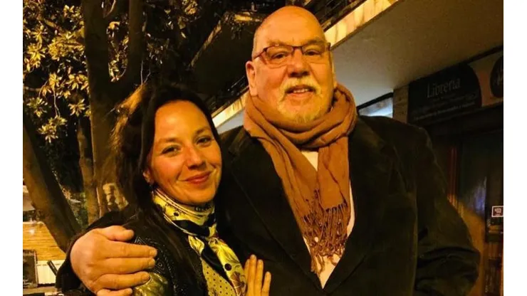 Adela Secall junto a su padre José Pepe Secall.