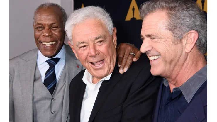 Danny Glover, Richard Donner y Mel Gibson.