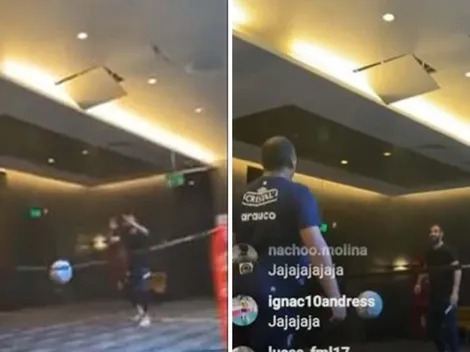 ¡Cuidado! Bravo y Castellón rompen techo jugando fútbol tenis