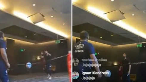 Claudio Bravo y Gabriel Castellón compartieron con funcionarios de la selección