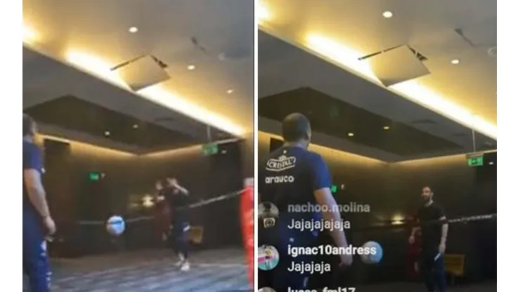 Claudio Bravo y Gabriel Castellón compartieron con funcionarios de la selección