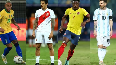 Brasil, Perú, Colombia y Argentina buscarán llegar a la gran final del torneo continental de la Conmebol.