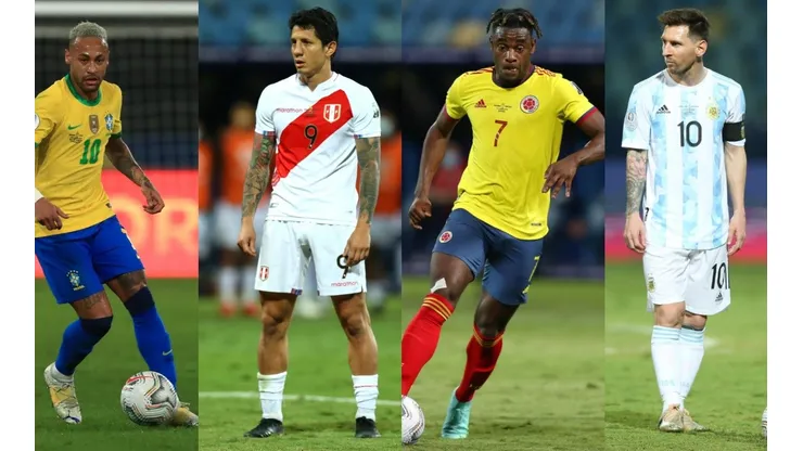 Brasil, Perú, Colombia y Argentina buscarán llegar a la gran final del torneo continental de la Conmebol.
