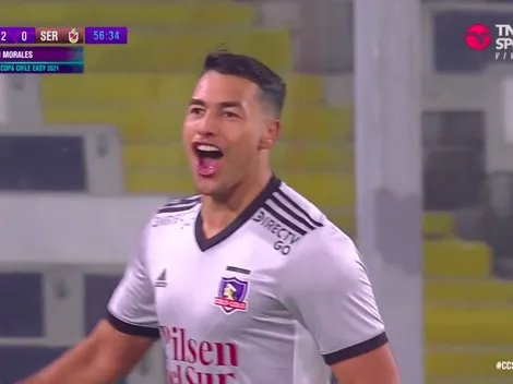 ¡Golazo! Morales imparable y Colo Colo golea