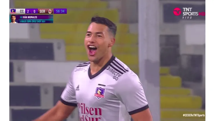 Iván Morales imparable esta temporada con su poder goleador en Colo Colo.