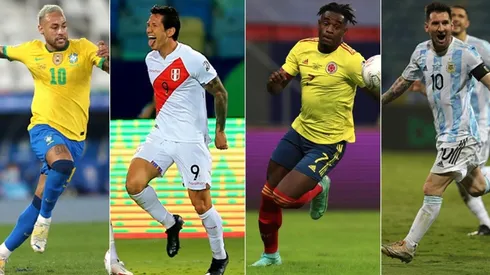 Brasil, Perú, Colombia y Argentina se enfrentan en semifinales de Copa América