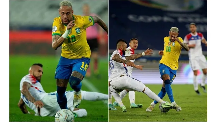 Las publicaciones cruzadas de Arturo Vidal y Neymar.