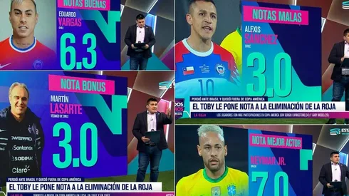 Malas notas del Toby Vega a Alexis y Lasarte contra Brasil.