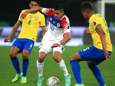 El guerrero Alexis aguantó 45 minutos contra Brasil