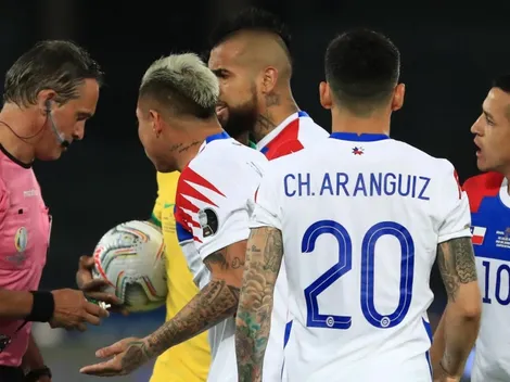 Arturo Vidal trata de "payasito" al árbitro Loustau