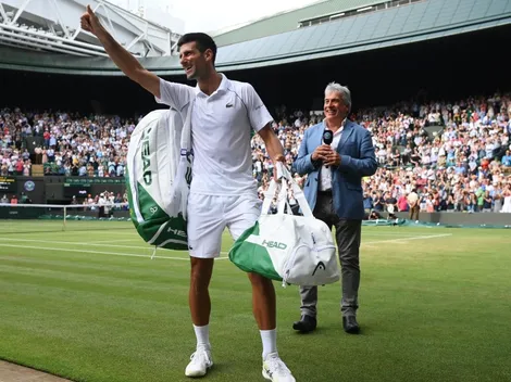 Novak Djokovic sale en defensa de Cristian Garin