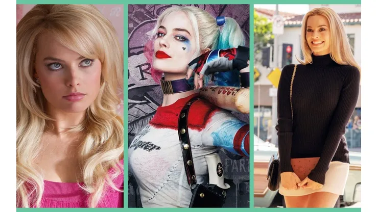 Margot Robbie en El Lobo de Wall Street, Escuadrón Suicida y Había una vez... en Hollywood.