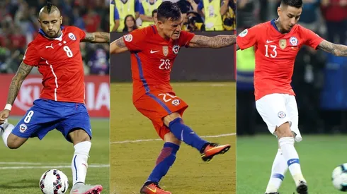 Arturo Vidal, Charles Aránguiz y Erick Pulgar son especialistas en penales en sus clubes y en la selección chilena