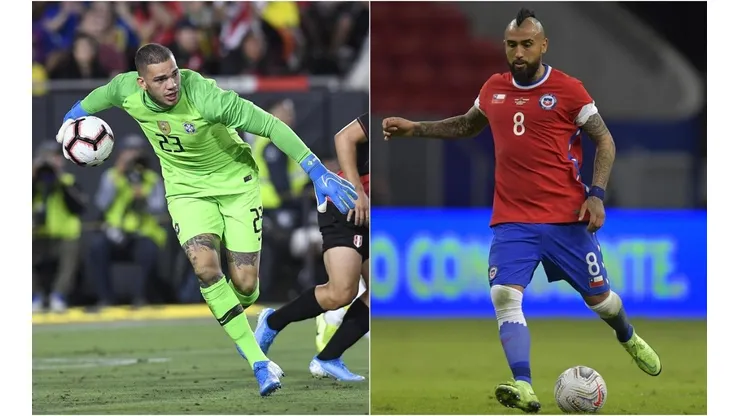 Ederson Moraes y Arturo Vidal estarán frente a frente esta noche por Copa América.
