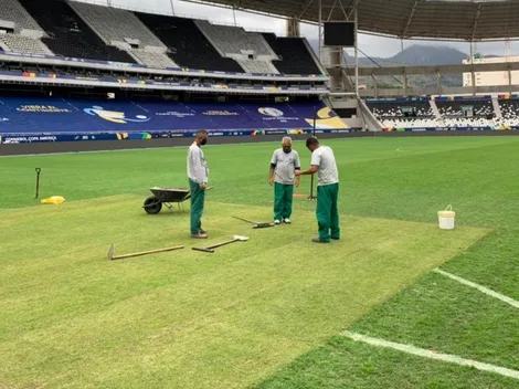 Brasil está urgido por la pésima cancha del Nilton Santos