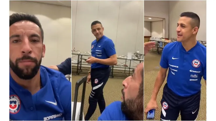El Live del Huaso Isla con el bastante tímido Alexis Sánchez.