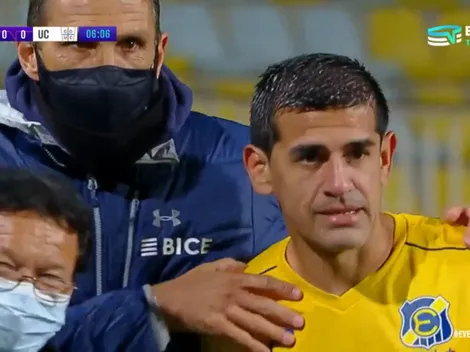 Bonito gesto: Poyet consuela a Barroso tras la lesión a los 3'