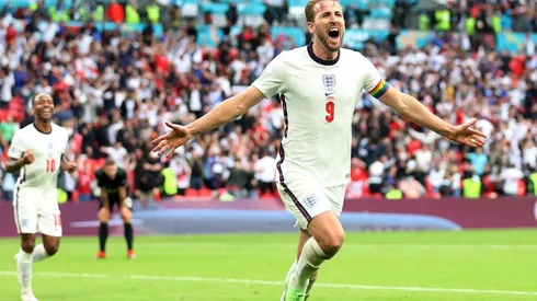Harry Kane anotó por primera vez en esta Eurocopa y cuando Inglaterra más lo necesitaba.