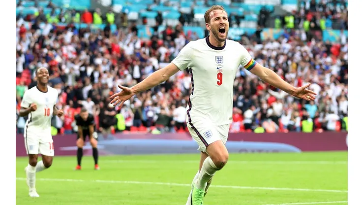 Harry Kane anotó por primera vez en esta Eurocopa y cuando Inglaterra más lo necesitaba.