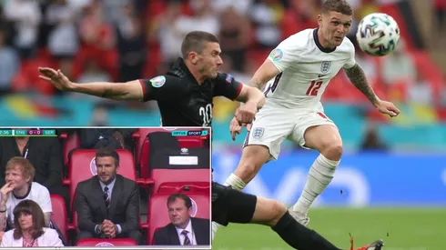 Inglaterra tuvo apoyo de lujo en el palco de Wembley.