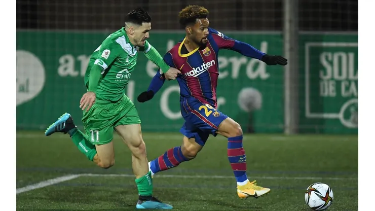 De la Fuente debutó oficialmente con Barcelona en la Copa del Rey.