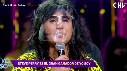 El imitador de Steve Perry, Rodrigo Cid, al coronarse como el gran ganador de la tercera temporada de Yo Soy.