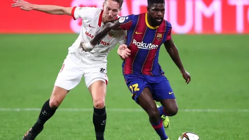 Samuel Umtiti saldrá de Barcelona con rumbo a Marsella.