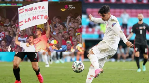 Morata dejó callados a los fanáticos que lo molestaban con una pancarta
