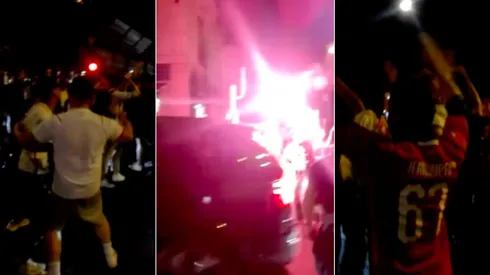 Hinchas suizos celebraron con todo triunfo ante Francia