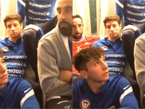 La emoción de Luciano Arriagada junto a Claudio Bravo