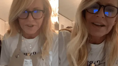 Todo sucedió mientras realizaba su live en redes sociales.