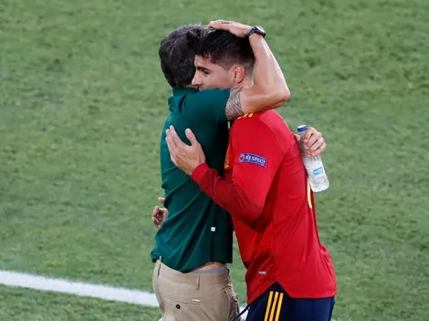 Luis Enrique respalda a Morata "No es fácil estar en su piel"