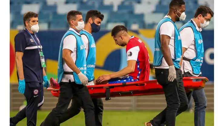 Guillermo Maripán fue sustituido en el partido frente a Uruguay.