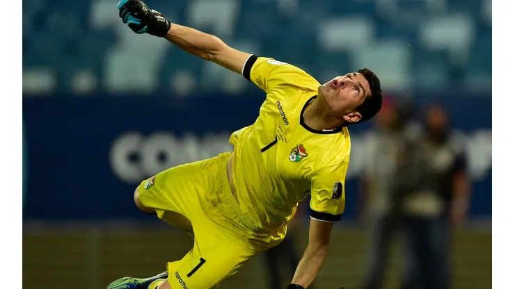 Carlos Lampe jugando en la Copa América
