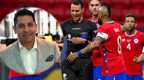 Rodrigo Herrera se la juega y lamenta: no fue penal para Chile.