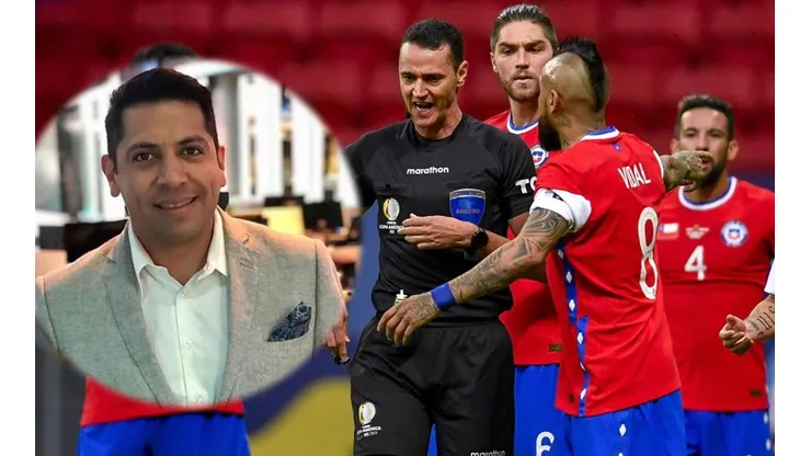 Rodrigo Herrera se la juega y lamenta: no fue penal para Chile.