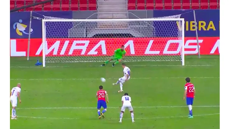 Almirón anotó el 0-2 ante Chile